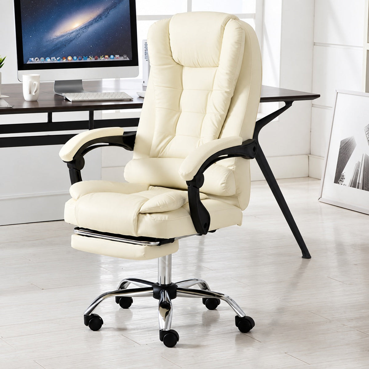 JY 09 XL Black Massage Gaming Chair for Home Office Study Desk and Long Sitting Sessions