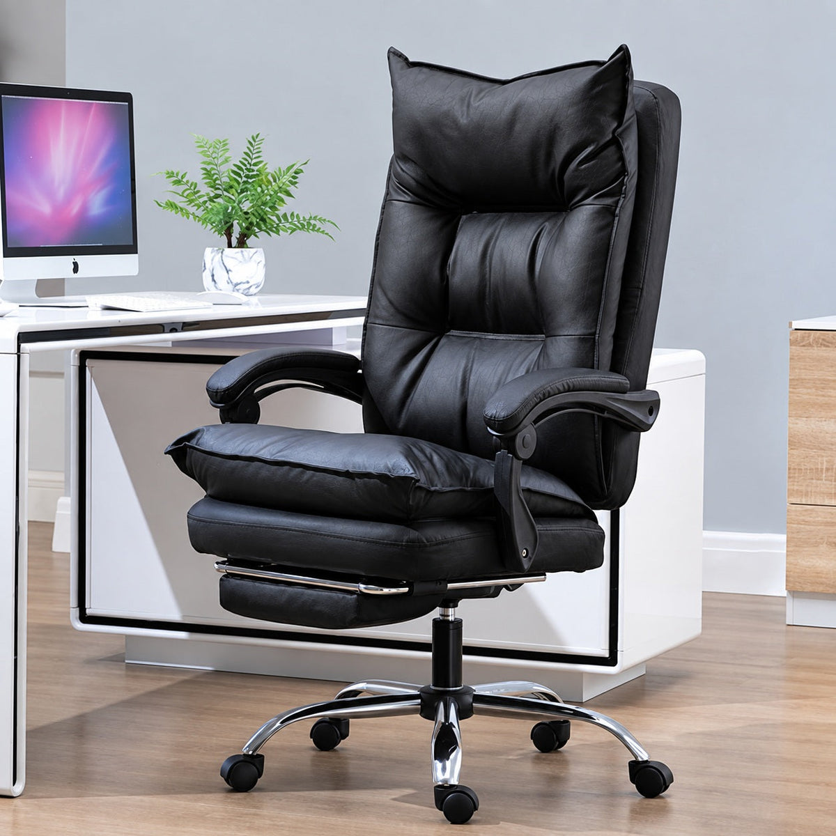 JY 28 Footrest Reclining Gaming Chair for Home Office Study Desk and Long Sitting Sessions